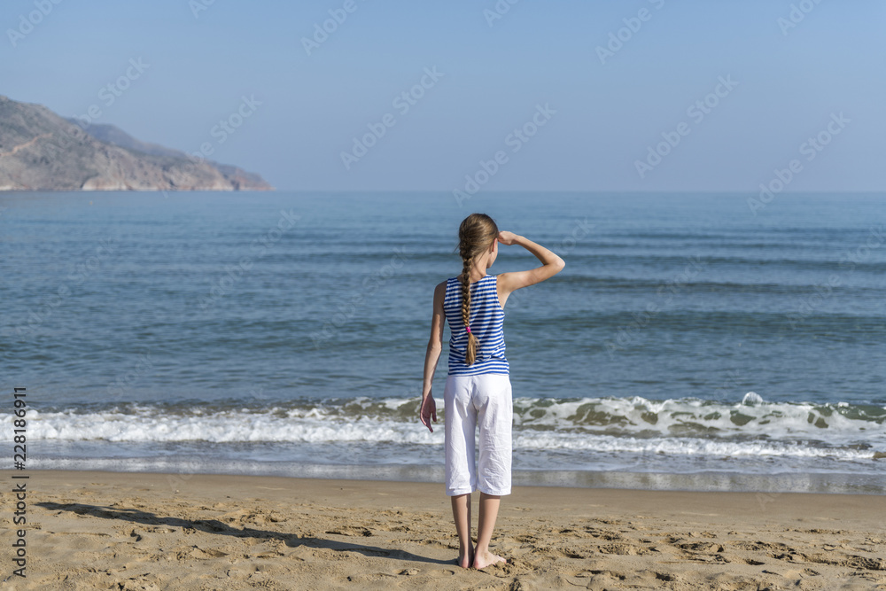 girl on the beach