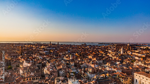 Panorama of Venice at Sunset