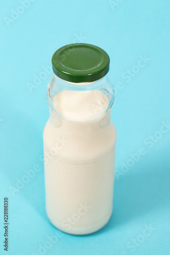 full glass bottle of milk