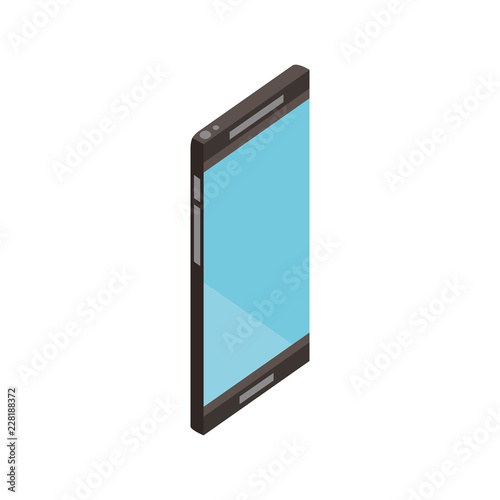 smartphone device digital on white background