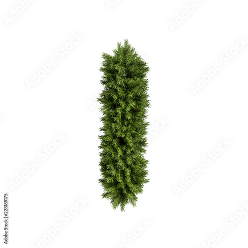 Christmas tree letter I