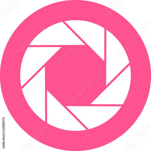 Diaphragm vector icon 10 eps. Shutter icon vector icon. Simple element illustration. Shutter symbol design. Can be used for web and mobile.