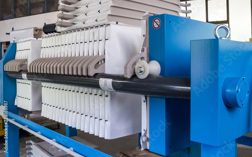 Industrielle Filterpresse mit Platten