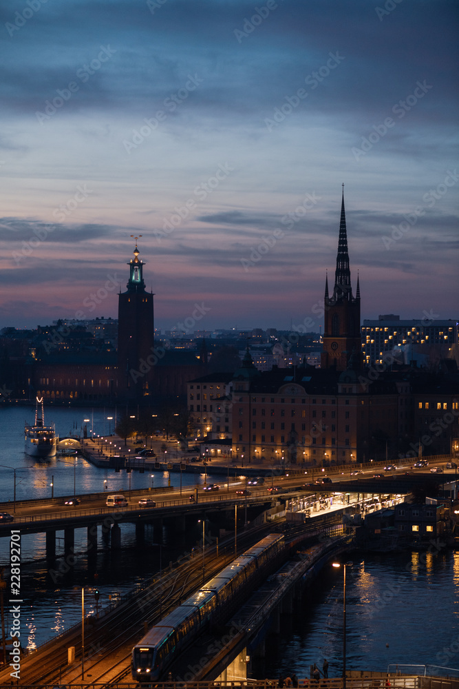 stockholm at night