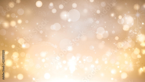 golden shimmering bokeh