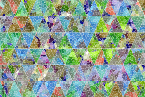 Abstract background with triangle strip. Backdrop, artwork, wallpaper & texture.