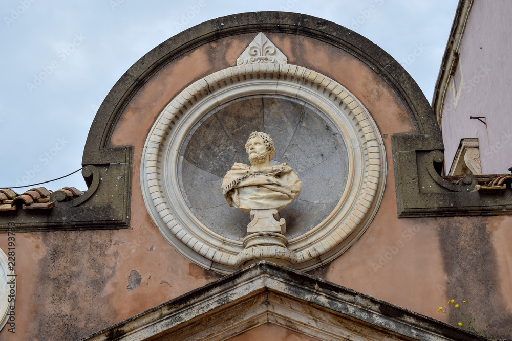 Classical sculpture at the Sant'Angelo Castle Italy Classical sculpture at the Sant'Angelo Castle Italy