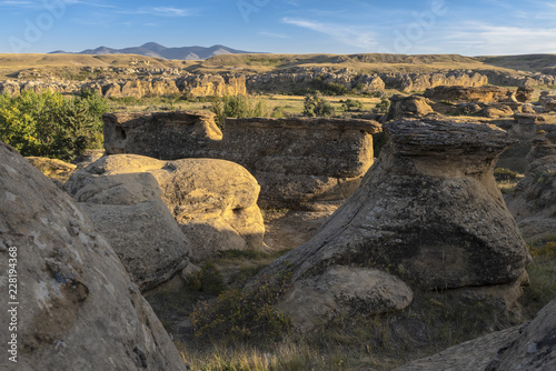 Writing on Stone Provincial Park Hoodoos photo