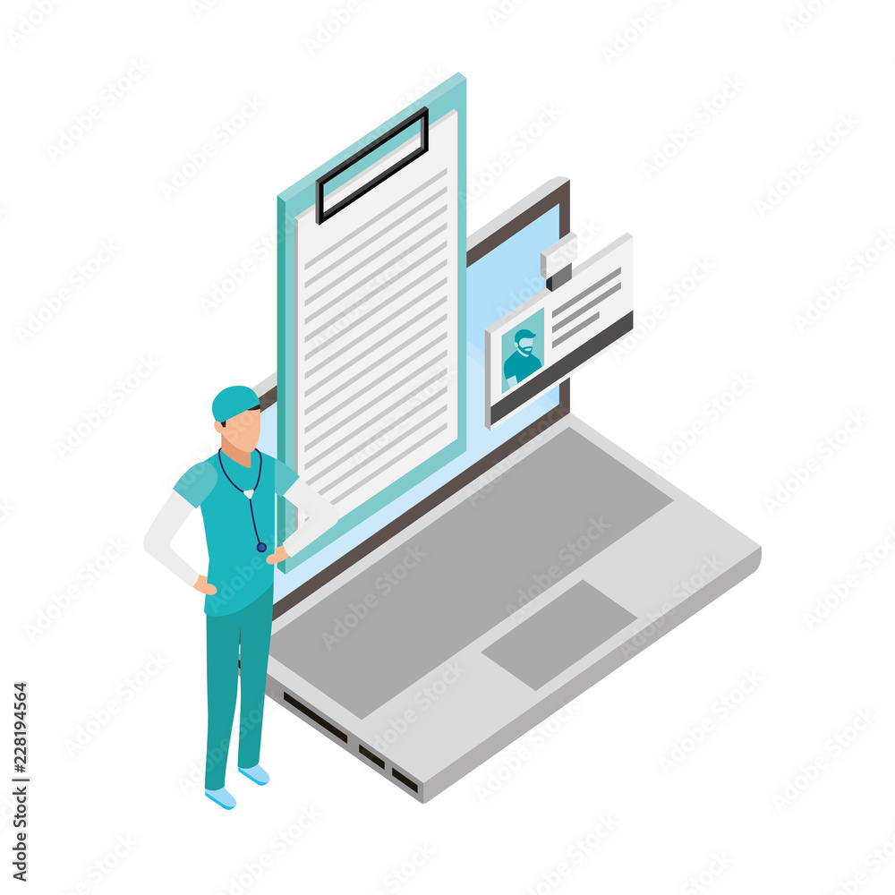 doctor laptop prescription id card medical doctor laptop prescription id card medical