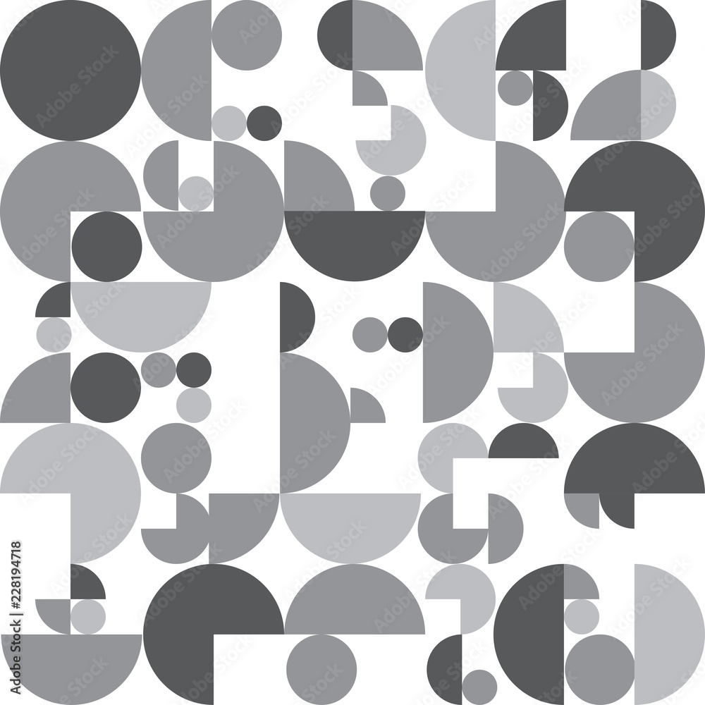 Fototapeta premium CIRCLE SLICE SEAMLESS PATTERN