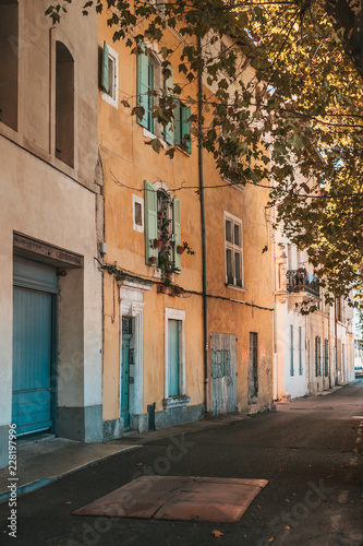 Wallpaper Mural Narrow city street in the shade of trees on a hot sunny day Torontodigital.ca