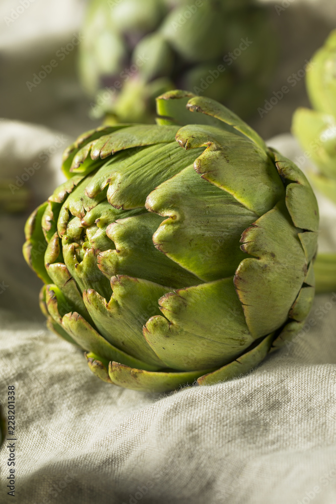 Obraz premium Raw Organic Green Artichokes