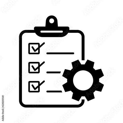 Project management icon. Vector illustration