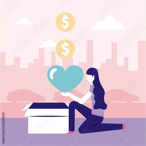 volunteers help work