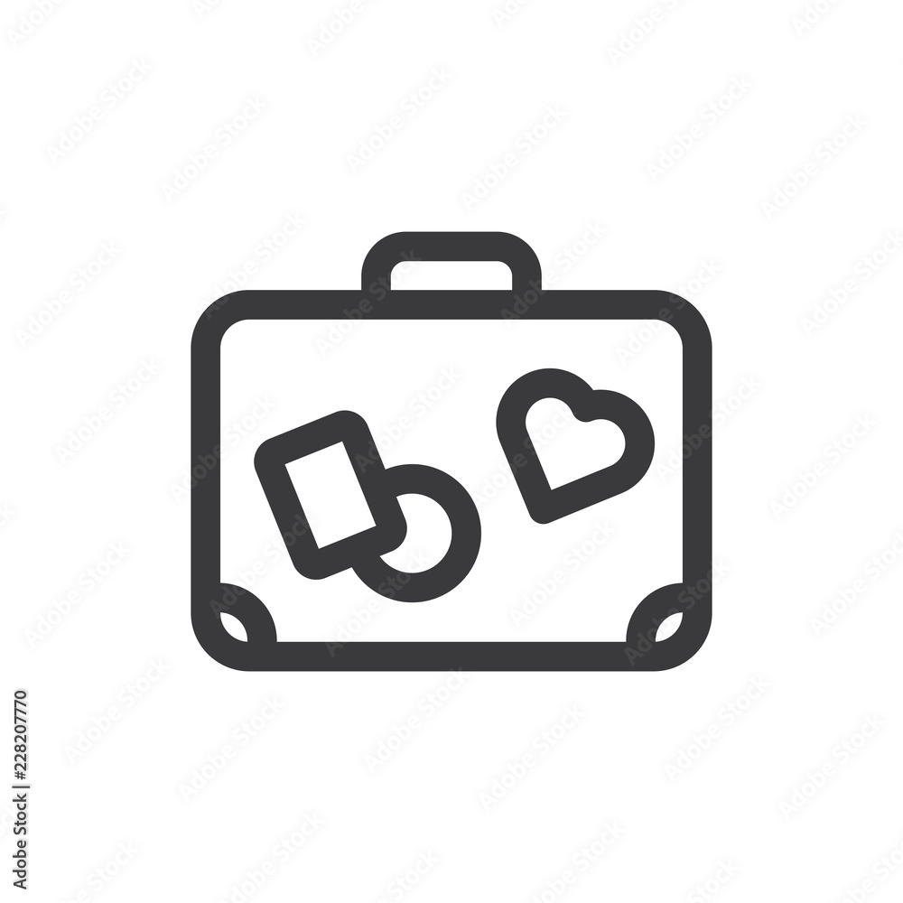 Suitcase vector icon Suitcase vector icon
