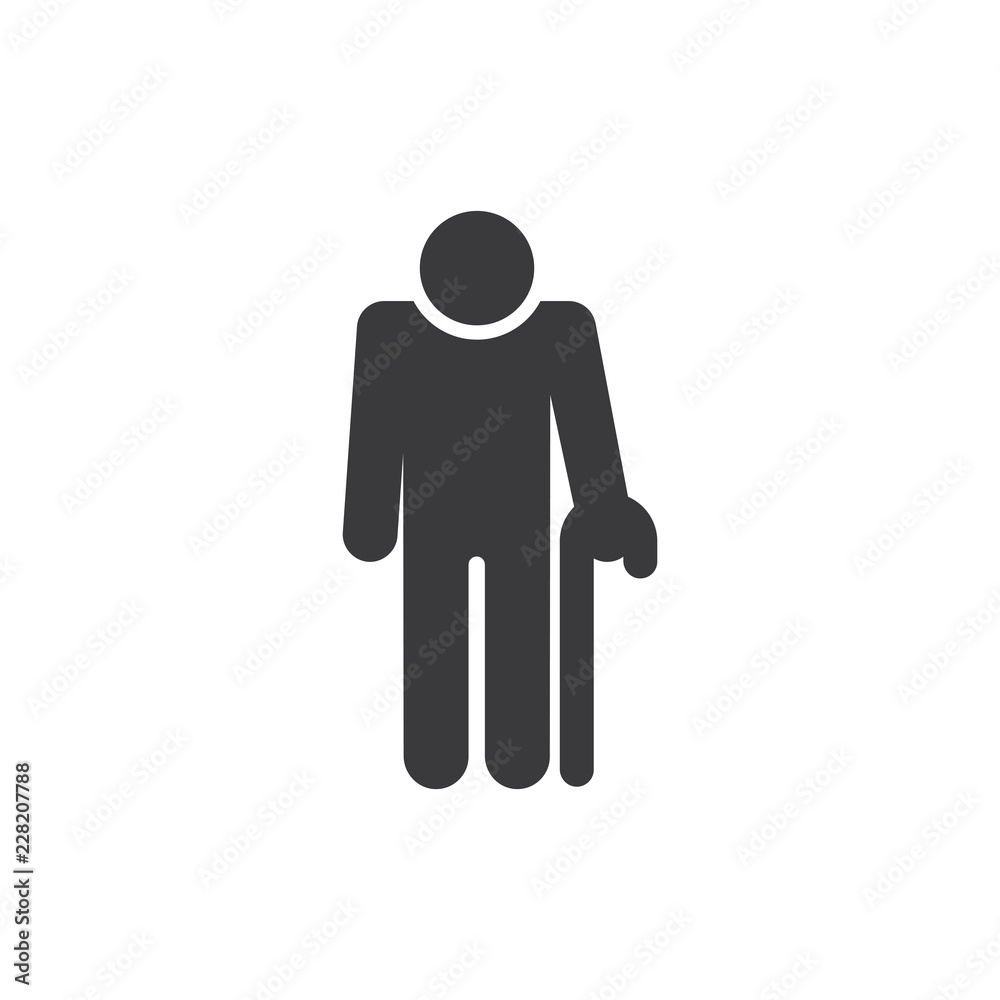 Old man vector icon Old man vector icon