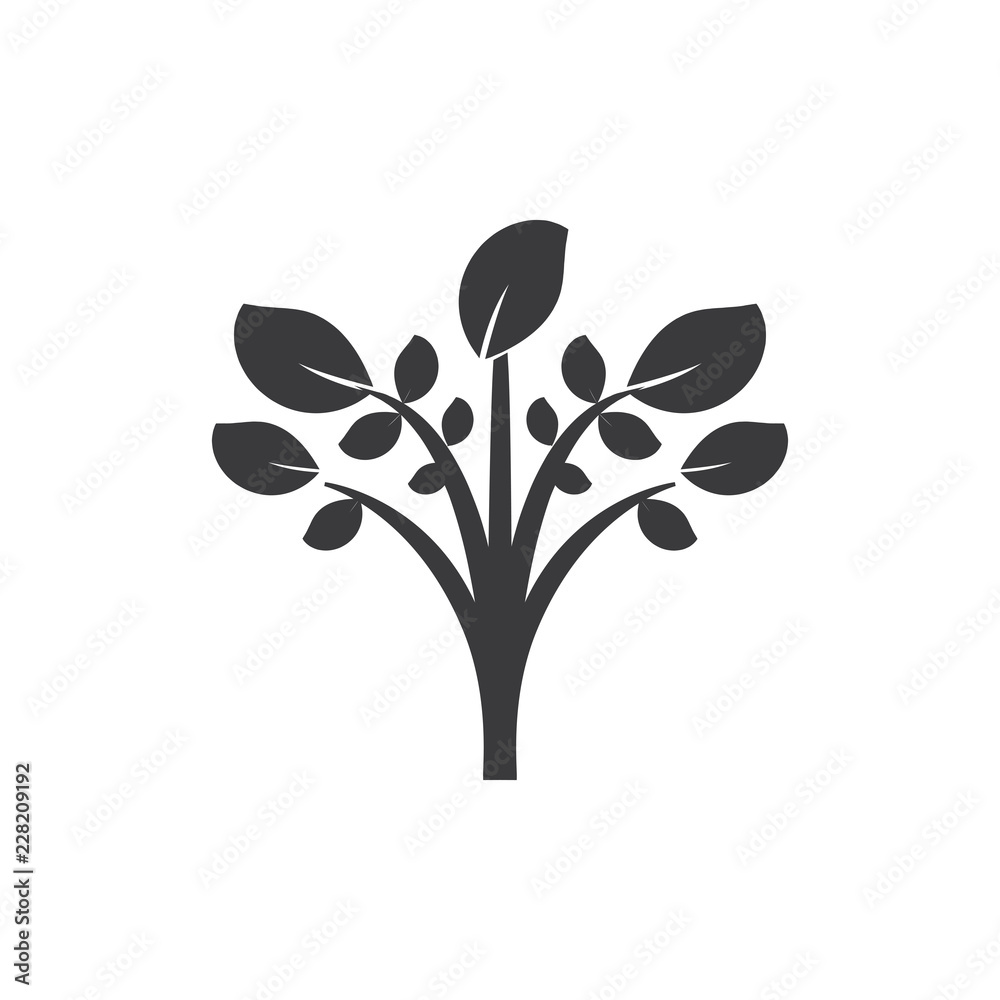 Obraz premium Leaves vector icon