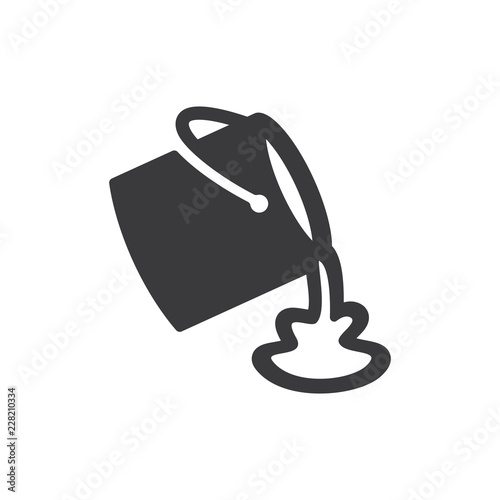 Paint bucket vector icon