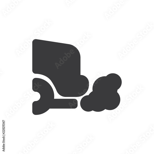 Exhaust vector icon