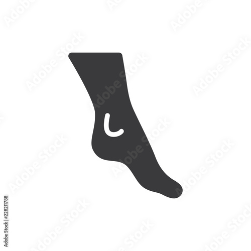 Women foot vector icon