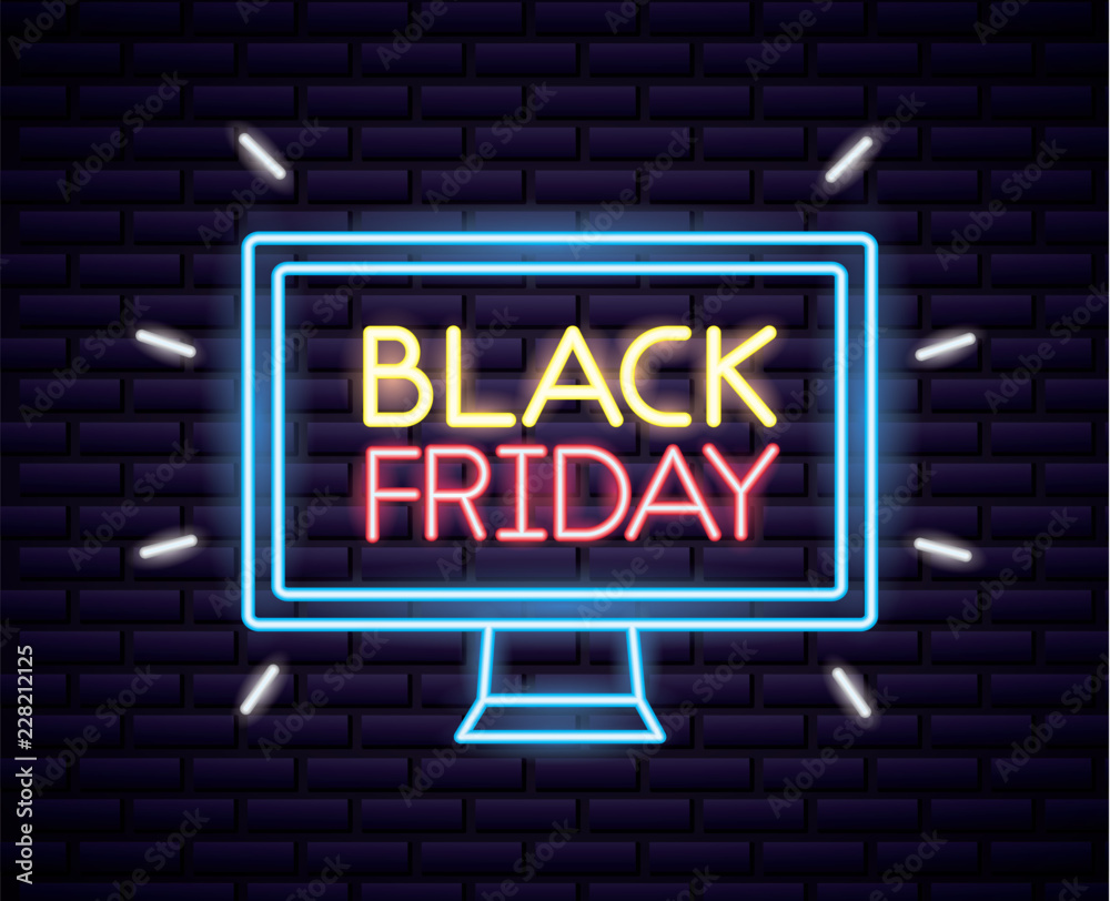 Obraz premium black friday shopping sales
