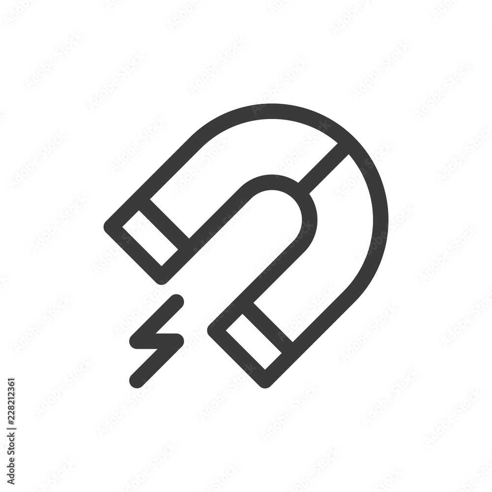 Magnet vector icon Magnet vector icon