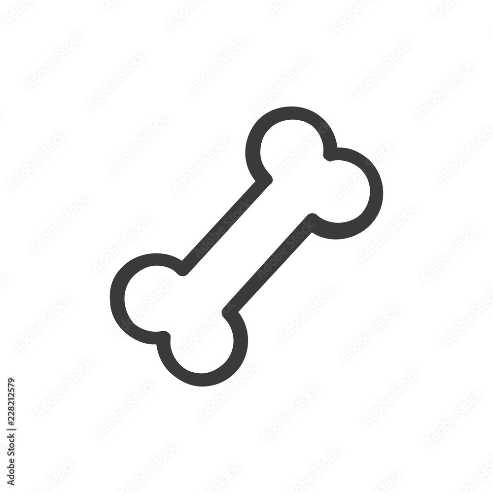 Bone vector icon Bone vector icon