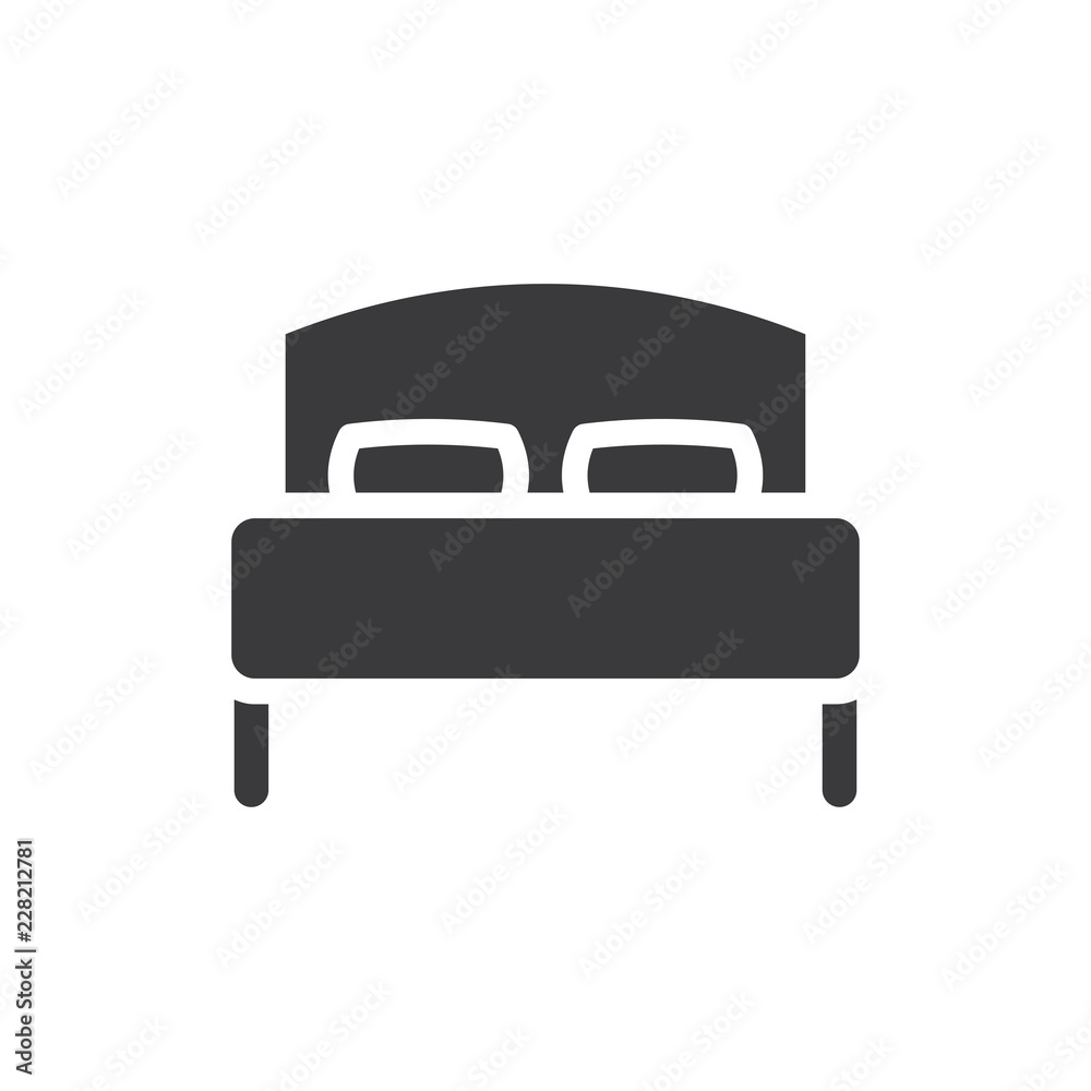 Bed vector icon Bed vector icon