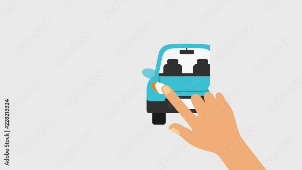 hand clicking car selecting buy hand clicking car selecting buy