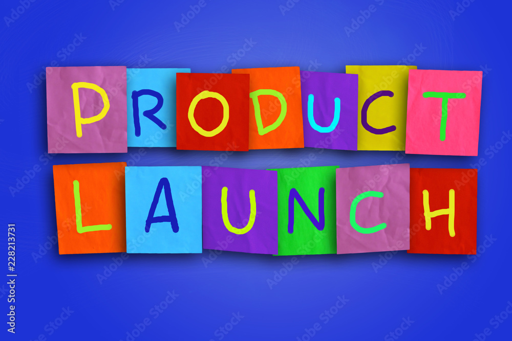 Product Launch, Motivational Business Marketing Words Quotes Concept Product Launch, Motivational Business Marketing Words Quotes Concept