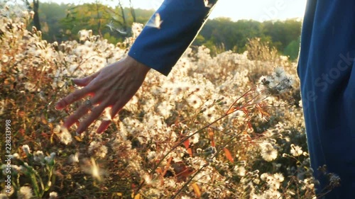 girl running at the field