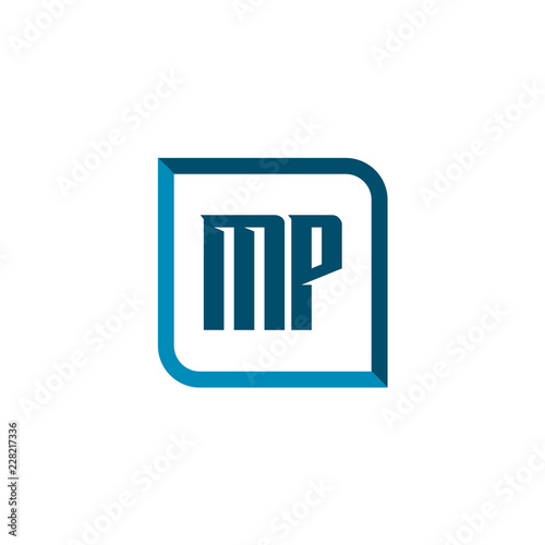 Initial Letter Logo MP Template Design