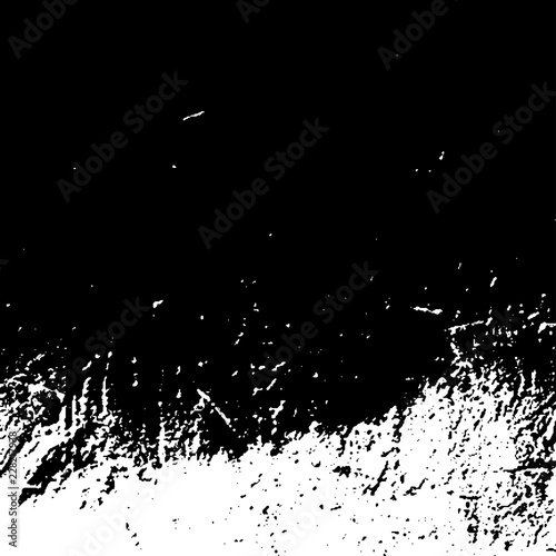 Grunge black textures on white background. Template for business card, banner, poster, notebook, invitation with modern hand drawn ink grunge textures