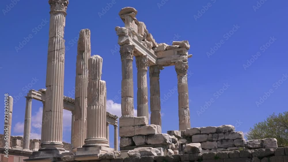 Pergamon museum, ruins of ancieny acropolis, Bergama, Turkey Pergamon museum, ruins of ancieny acropolis, Bergama, Turkey