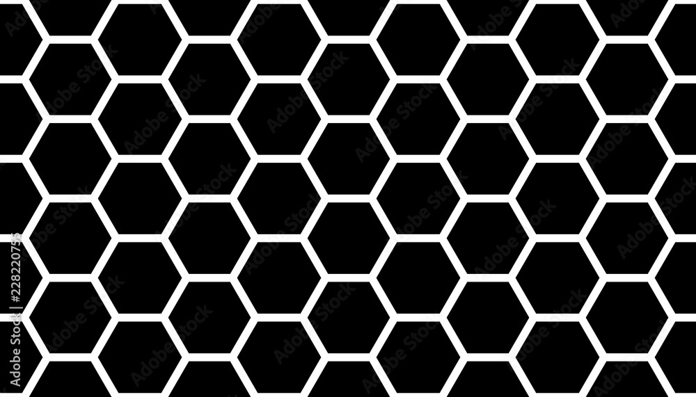 White honeycomb on a black background. Seamless texture. Isometric geometry. 3D illustration White honeycomb on a black background. Seamless texture. Isometric geometry. 3D illustration