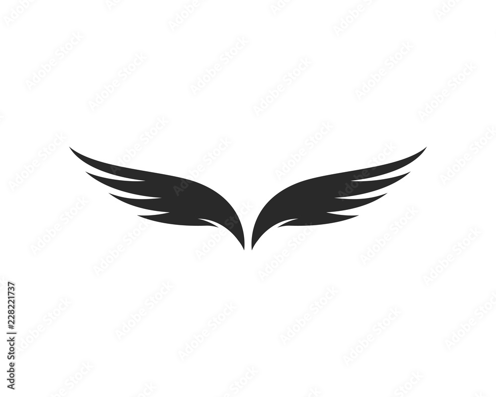 Falcon wing Logo Template