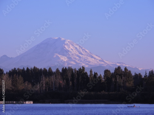 Mt. Rainier from Lake Meridian