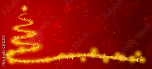 Weihnachten Weihnachtsbaum abstrakt Hintergrund rot gold