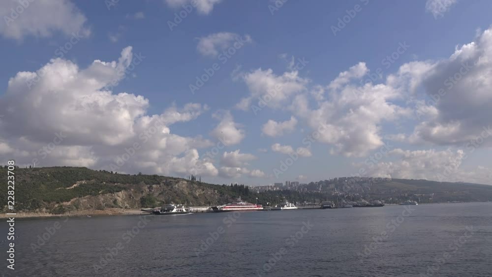 Coast of the Sea of Marmara in sunny summer day, Turkey, Yalova Coast of the Sea of Marmara in sunny summer day, Turkey, Yalova