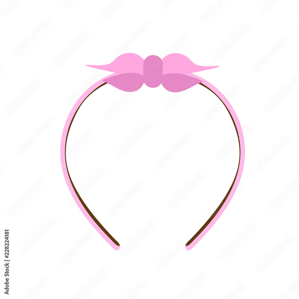 Isolated headband with a ribbon. Vector illustration design Isolated headband with a ribbon. Vector illustration design