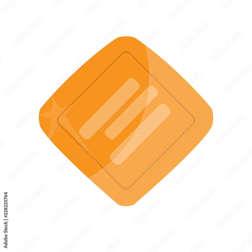 Isolated golden coin image. Vector illustration design