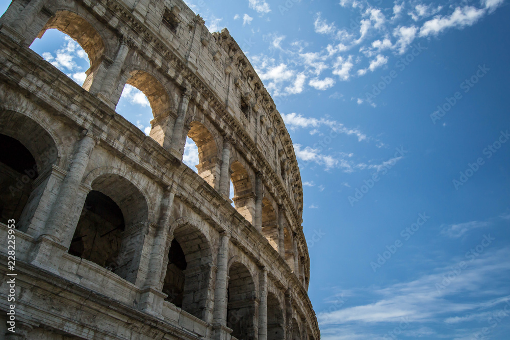 Side of colosseum