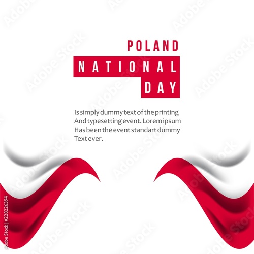 Poland National Day Vector Template Design Illustration