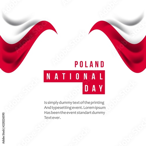 Poland National Day Vector Template Design Illustration