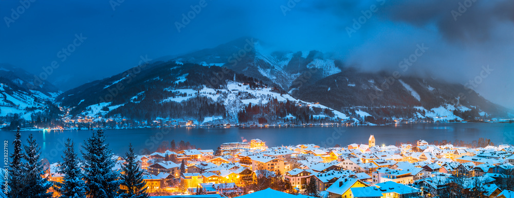 Zell am See in winter, Salzburger Land, Austria