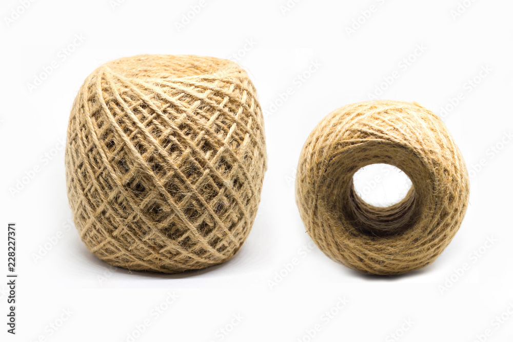 roll of rope isolated on white background roll of rope isolated on white background