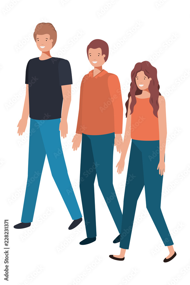 group of people standing avatar character group of people standing avatar character