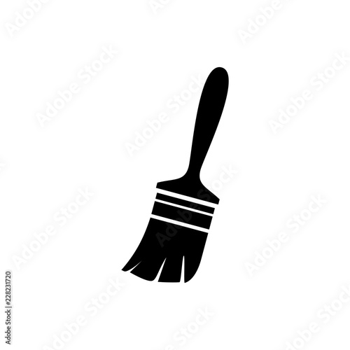 Paint brush icon isolated on white background. Vector art.