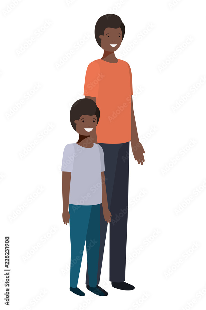 father and son avatar character