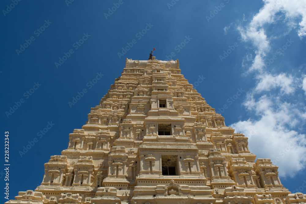 Temple tower of Virupaksha temple at Hampi, India